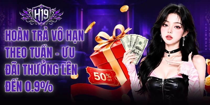 Hoàn Trả Vô Hạn Theo Tuần - Ưu Đãi Thưởng Lên Đến 0.9%
